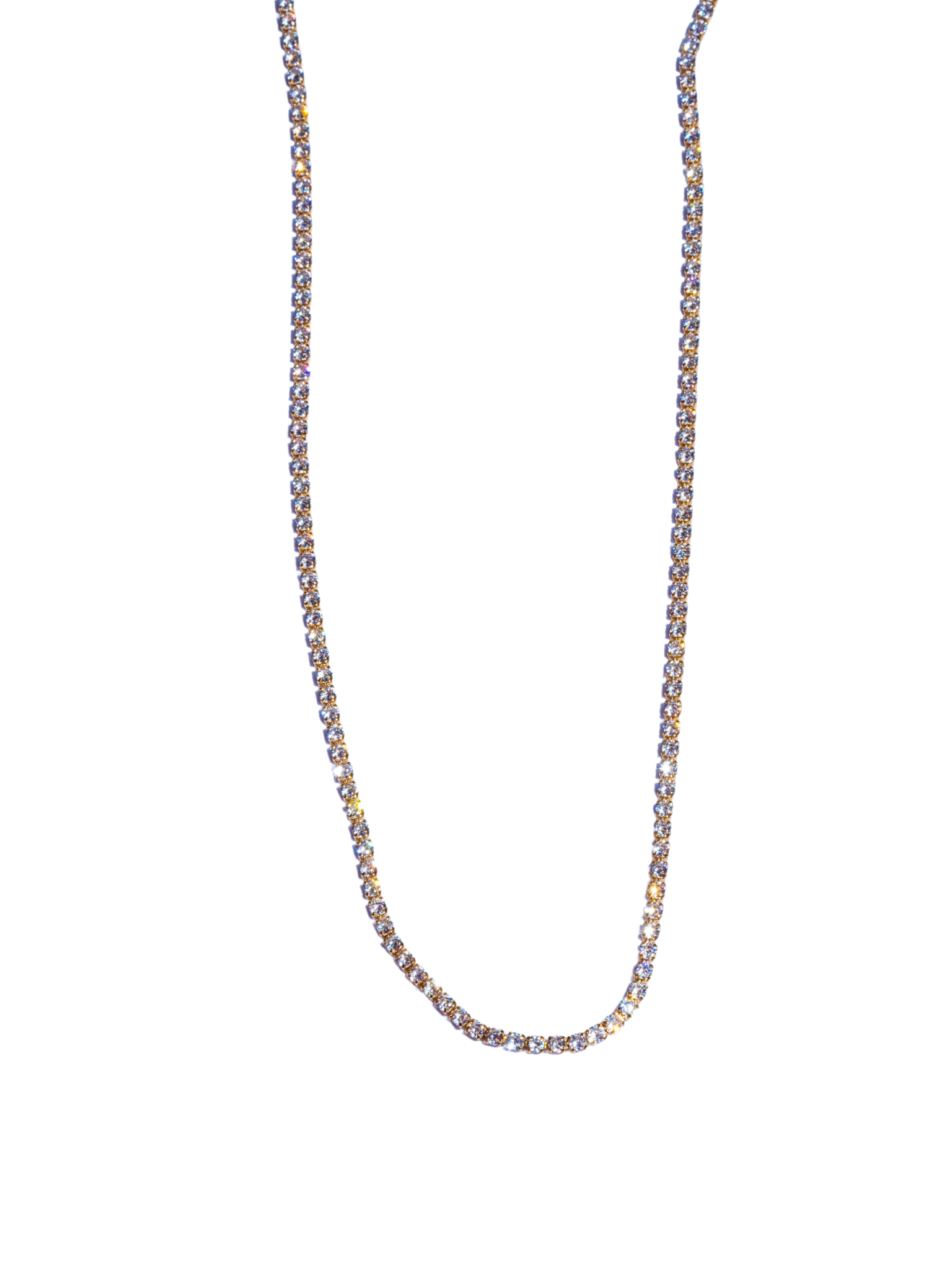 Colar Riviera de Zircônias Banho de Ouro 18K